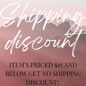 PLEASE READ DESCRIPTION! Shipping discount update